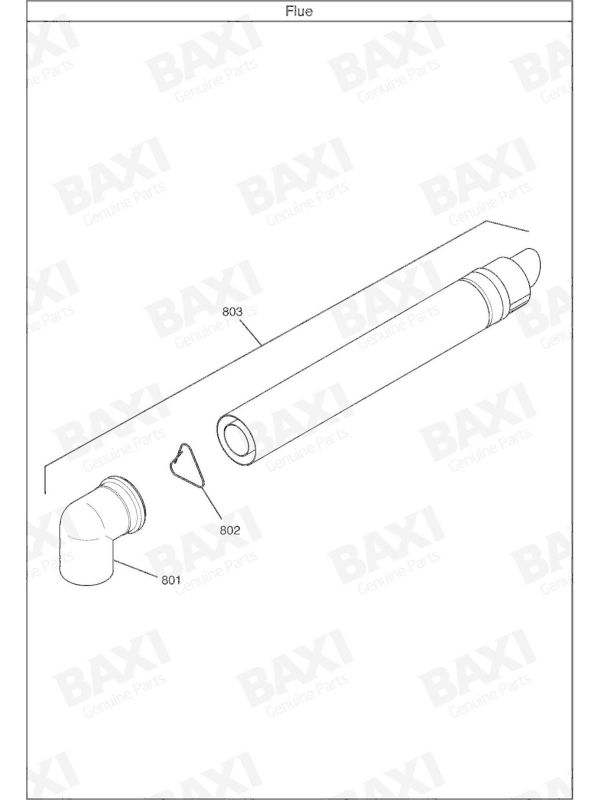 Exploded Diagram for FLUE