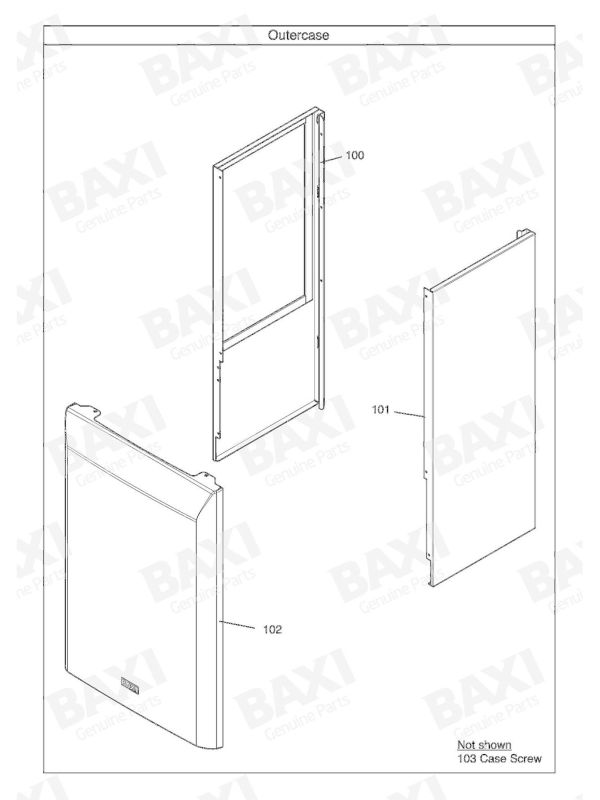 Exploded Diagram for OUTER CASE
