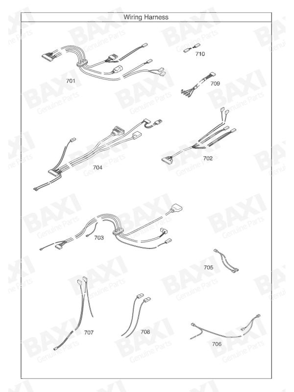 Exploded Diagram for WIRING HARNESS