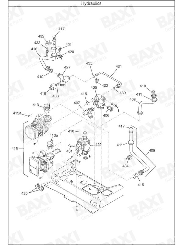 Exploded Diagram for HYDRAULICS