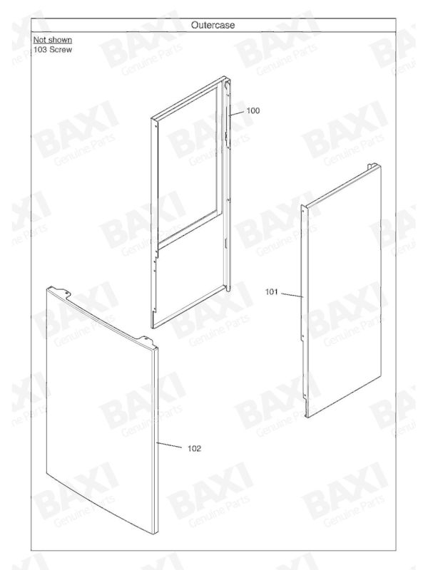 Exploded Diagram for OUTER CASE