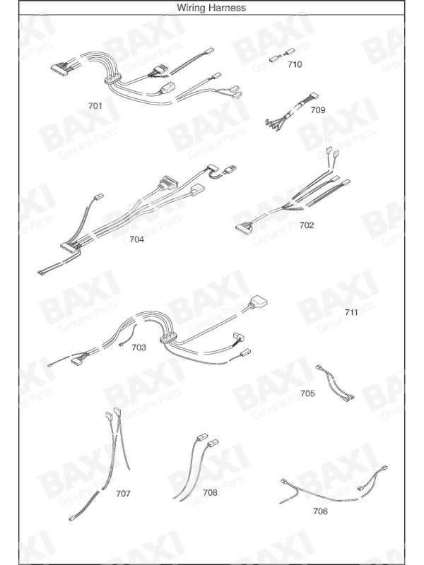 Exploded Diagram for WIRING HARNESS