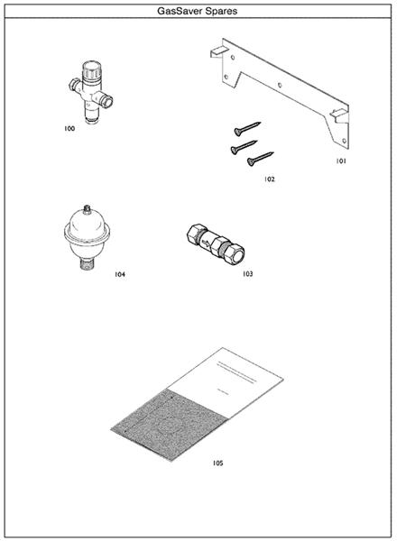 Exploded Diagram for GAS SAVER SPARES