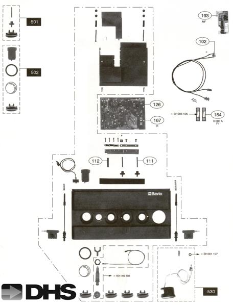 Exploded Diagram for DRIVING PANEL & ELEC PART 1