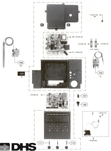 Exploded Diagram for DRIVING PNL & ELECTRIC PARTS 1