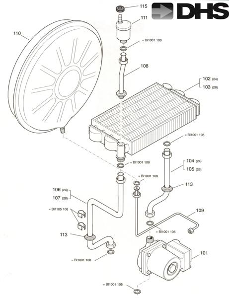 Exploded Diagram for WATER ASSY 3