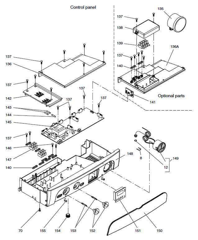 Exploded Diagram for CONTROL PANEL