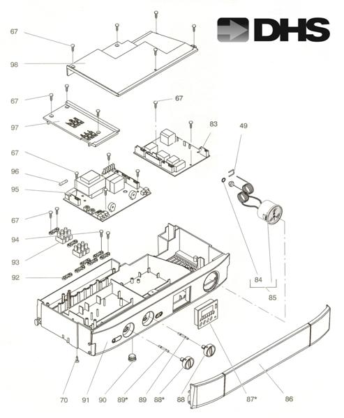 Exploded Diagram for CONTROL PANEL & IGNITION DEVIC