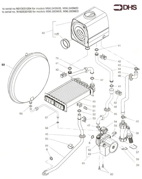 Exploded Diagram for PUMP AND MAIN CIRCUIT ASSY 1