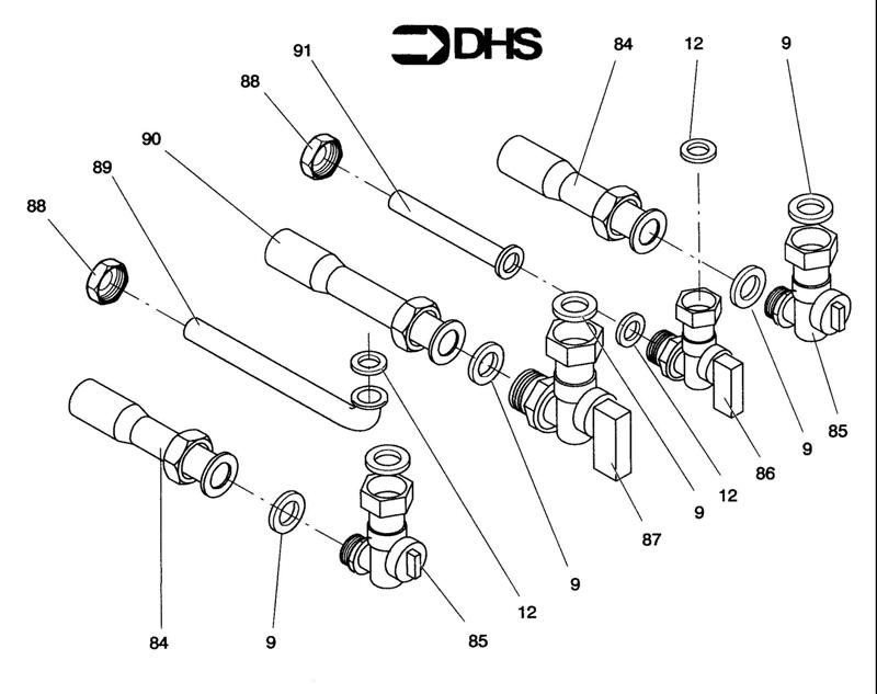 Exploded Diagram for VALVES & CONNECTION PIPES