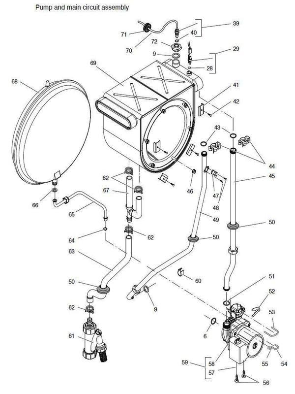 Exploded Diagram for PUMP MAIN CIRCUIT