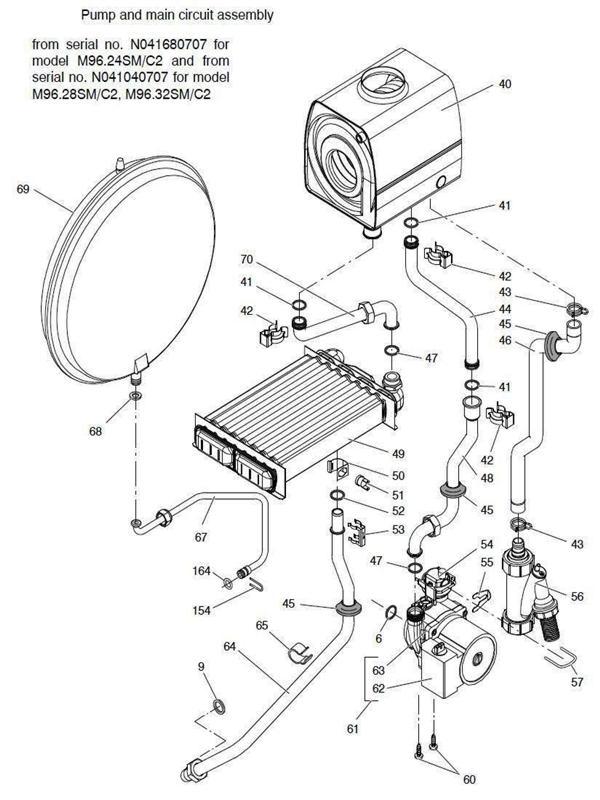 Exploded Diagram for PUMP, MAIN CIRCUIT 2