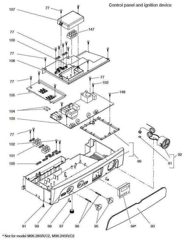 Exploded Diagram for CONTROL PANEL