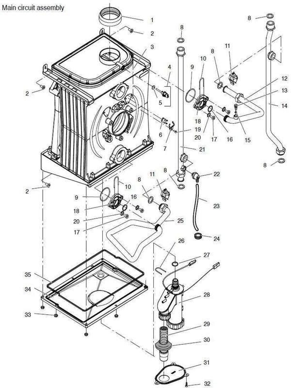 Exploded Diagram for MAIN CIRCUIT ASSEMBLY