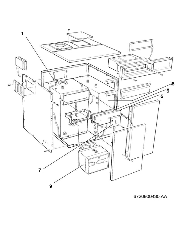 Exploded Diagram for HEAT EXCHANGER