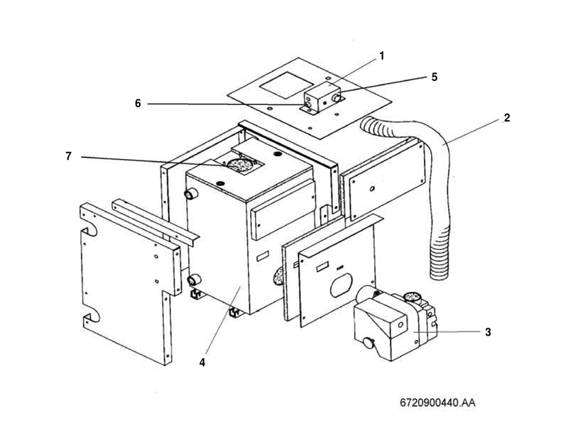 Exploded Diagram for HEAT EXCHANGER