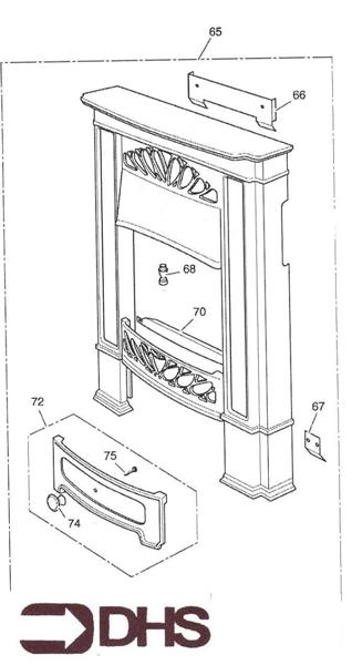 Exploded Diagram for FRONT SURROUND