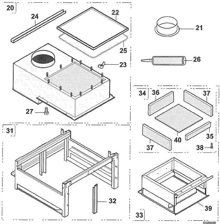 Exploded Diagram for DRAUGHT DIVERTER