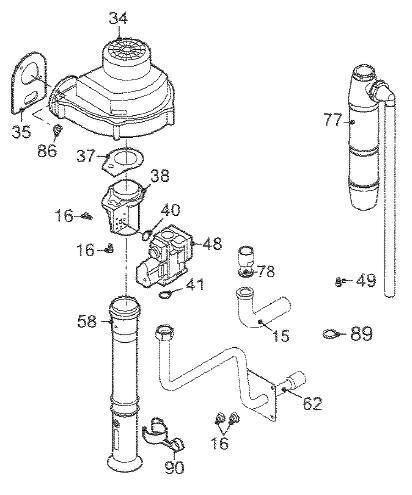 Exploded Diagram for FAN/GAS VALVE ASSEMBLY