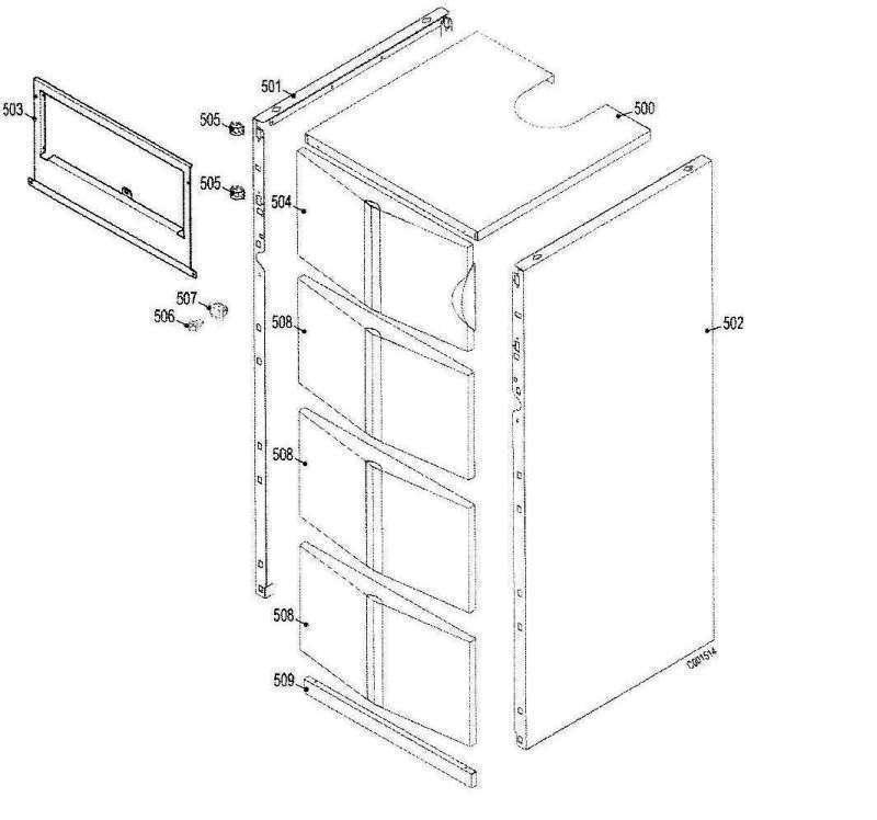 Exploded Diagram for CASE ASSEMBLY