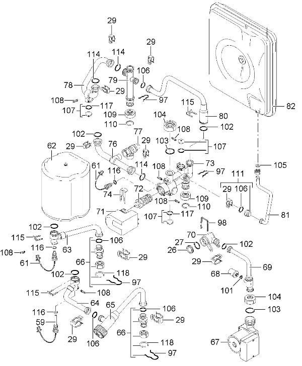 Exploded Diagram for HYDRAULICS