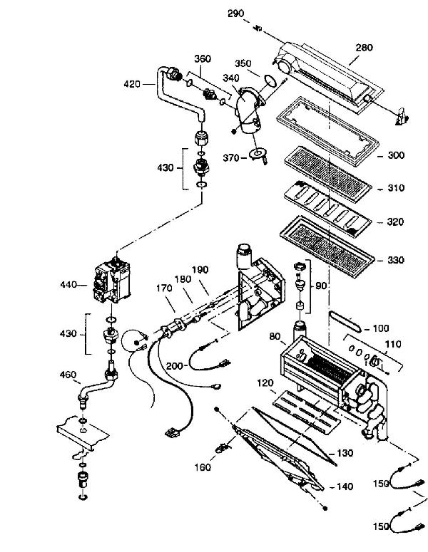 Exploded Diagram for HEAT EXCHANGER