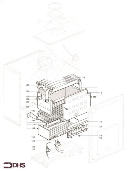 Exploded Diagram for BURNER HEAD/MANIFOLD