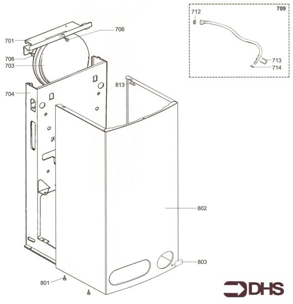 Exploded Diagram for ELECTRICAL BOX