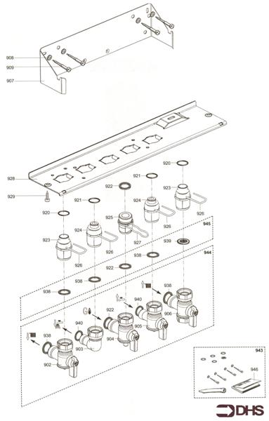 Exploded Diagram for GAS SECTION