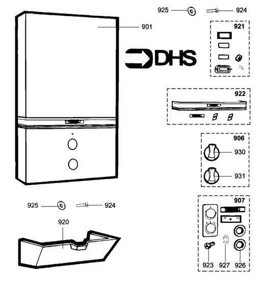 Exploded Diagram for FRONT CASE ASSY