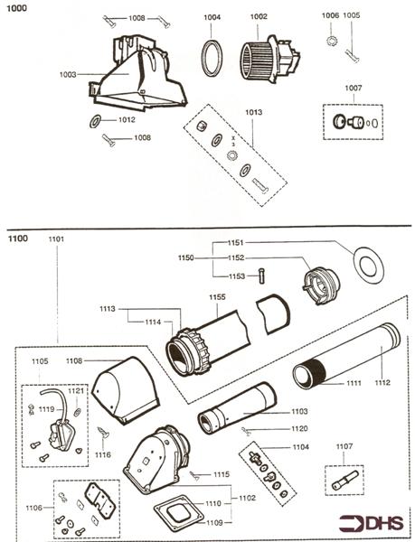 Exploded Diagram for FAN - FLUE ASSY