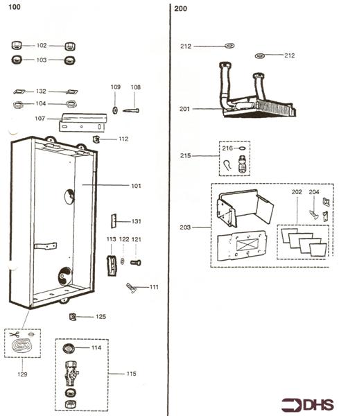 Exploded Diagram for CHASSIS - HEATING BODY ASSY