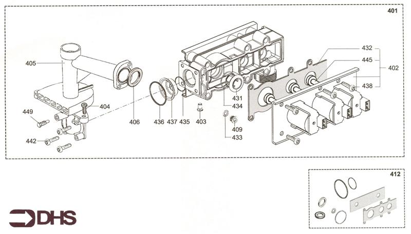 Exploded Diagram for GAS SECTION