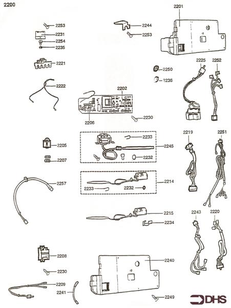 Exploded Diagram for ELECTRICAL BOX ASSY