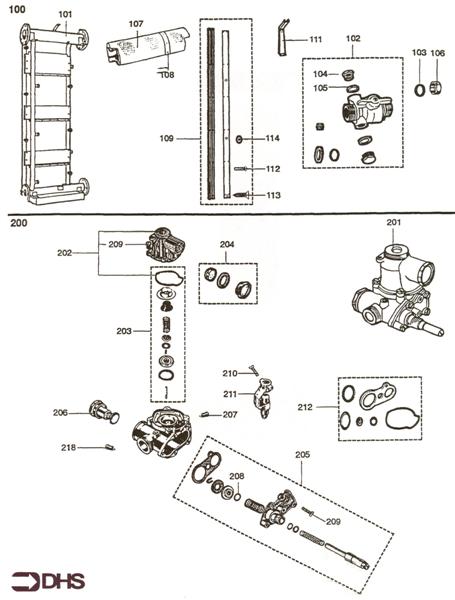Exploded Diagram for CHASSIS - GAS SECTION ASSY