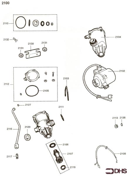 Exploded Diagram for PUMP & AIR SEPARATOR ASSY