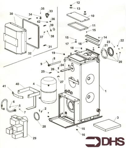 Exploded Diagram for HEAT EXCHANGER
