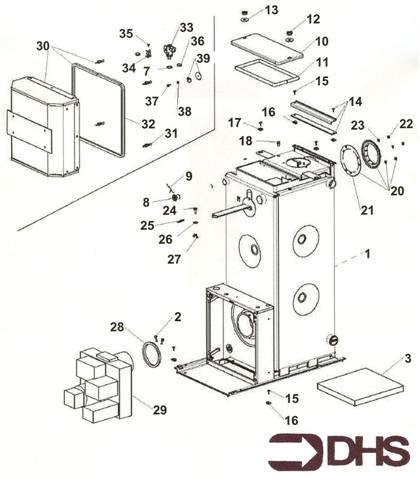 Exploded Diagram for HEAT EXCHANGER