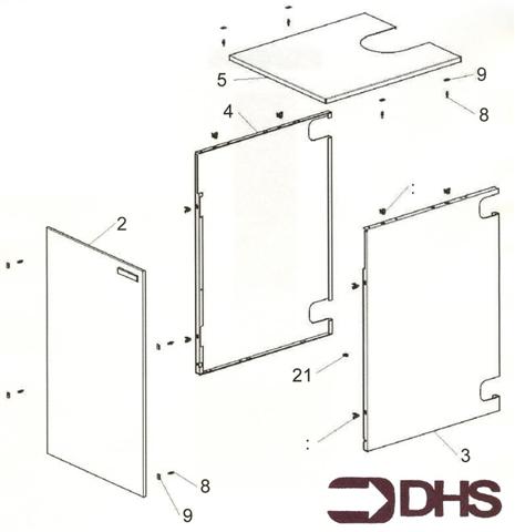 Exploded Diagram for CABINET