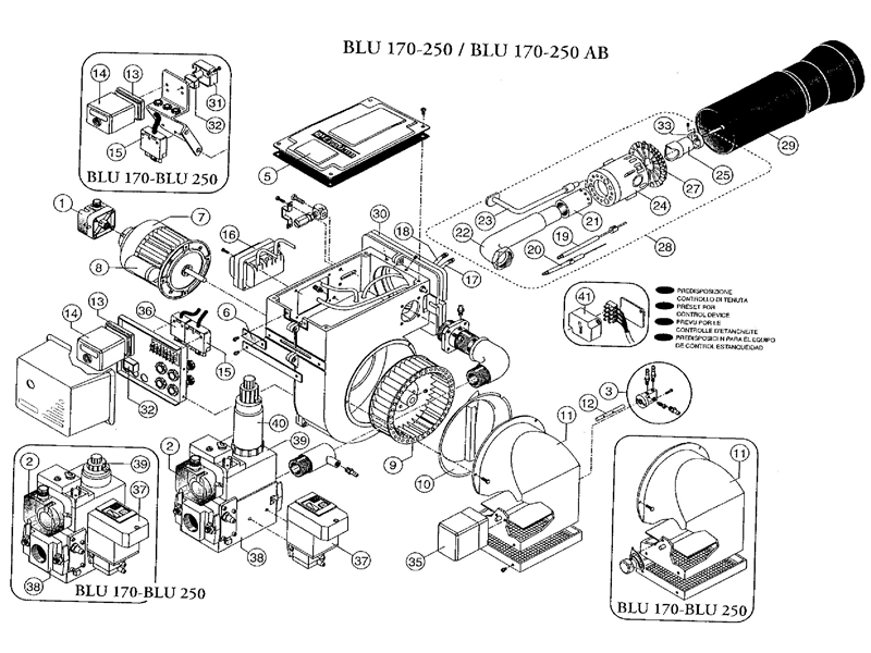 Exploded Diagram for ALL PARTS