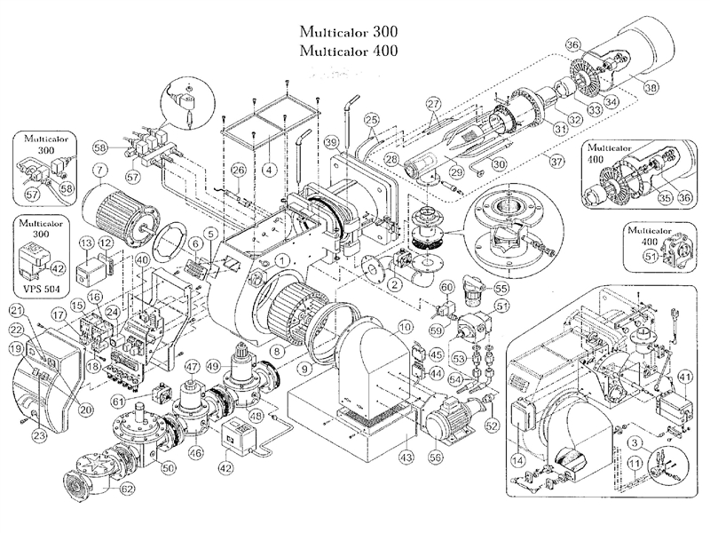 Exploded Diagram for ALL PARTS