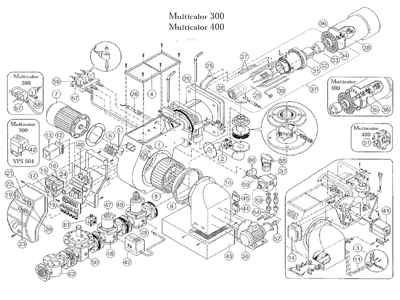 Exploded Diagram for ALL PARTS