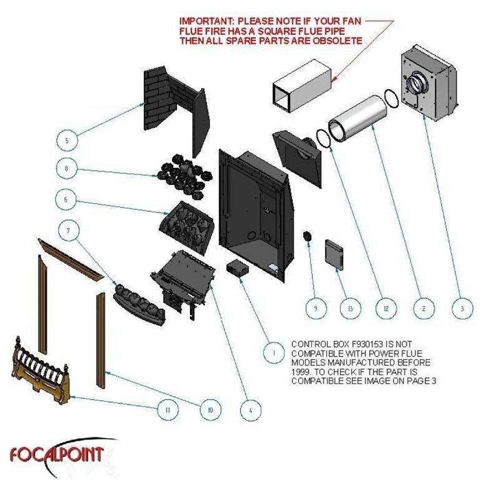 Exploded Diagram for FIRE FRONT