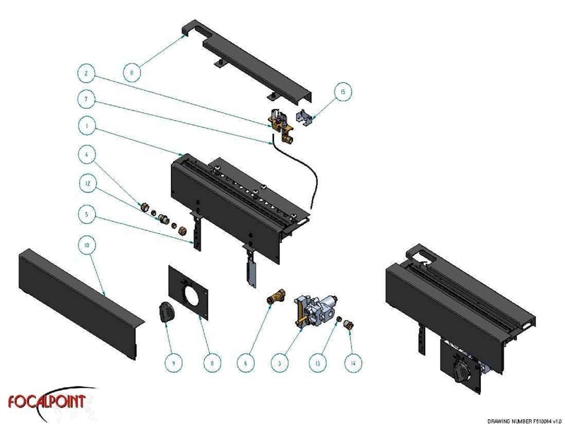 Exploded Diagram for BURNER TRAY ASSEMBLY