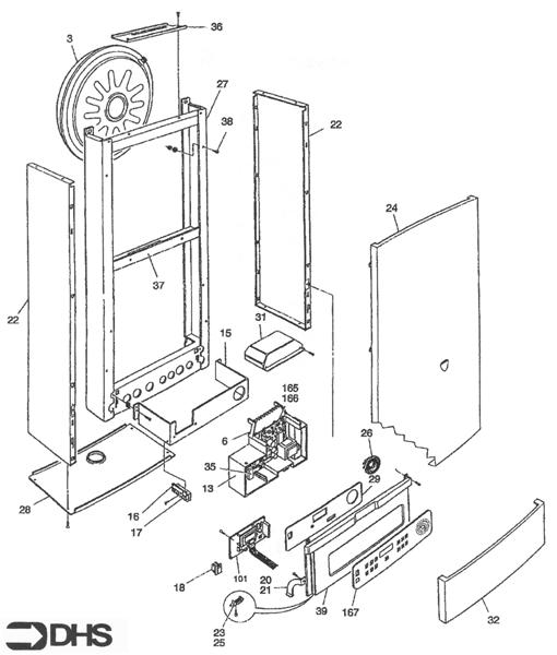 Exploded Diagram for CASING ASSEMBLY & CONTROL BOX