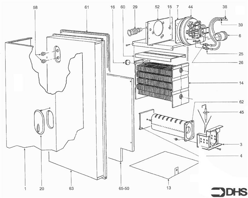 FAN - HEAT EXCHANGER - BURNER logo