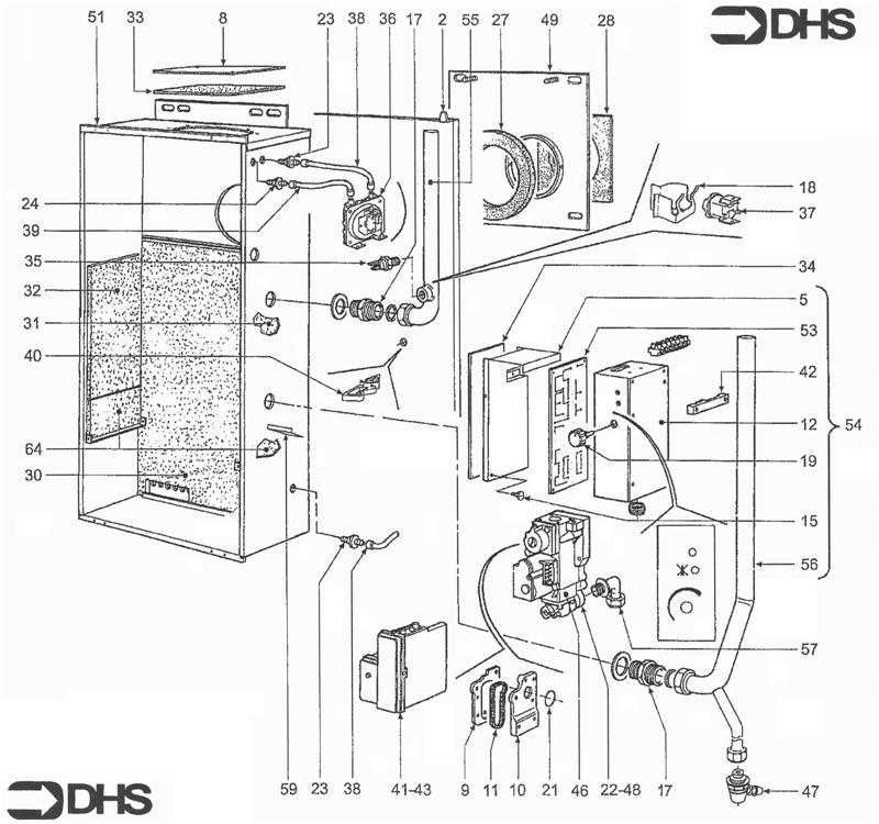 Exploded Diagram for ELECTRICAL - GAS LINE
