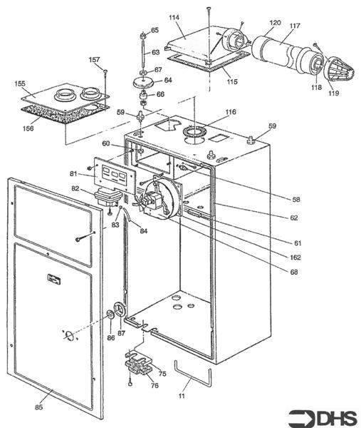 Exploded Diagram for ROOM SEALED COMPARTMENT