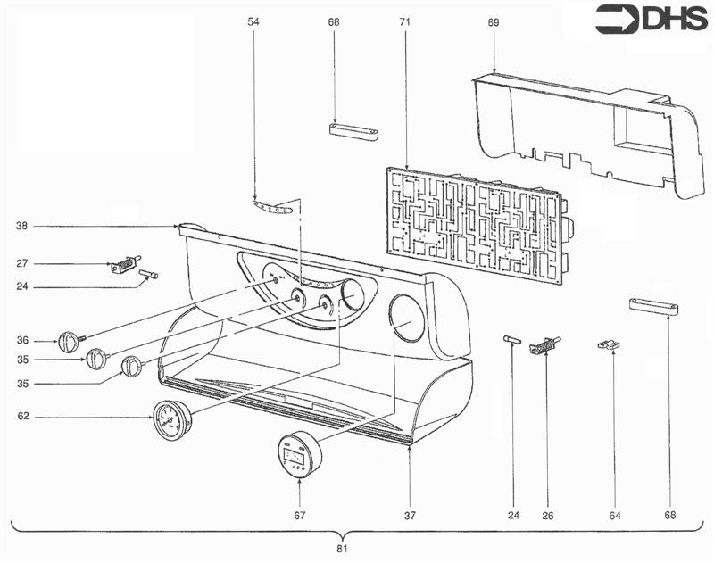 Exploded Diagram for CONTROL PANEL