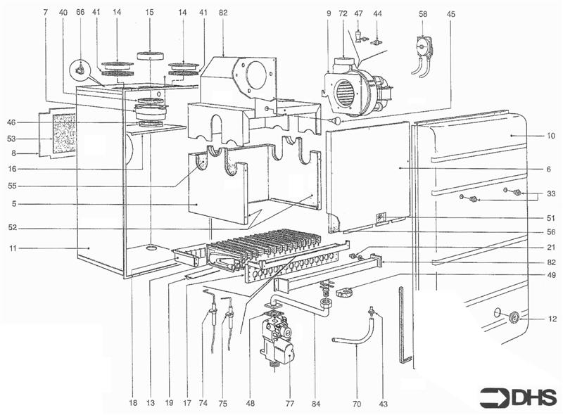 Exploded Diagram for GAS LINE
